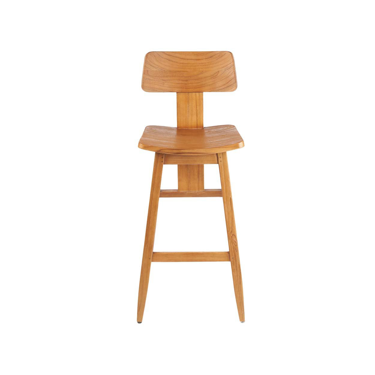 Barkruk Bauldes Teak Naturel - Afbeelding 7