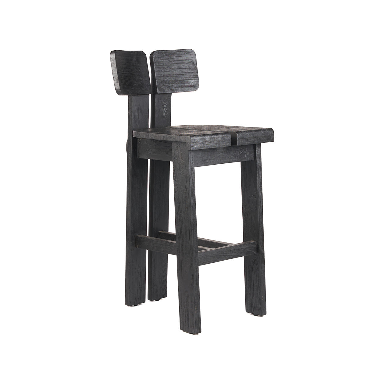 Barkruk Laulvir Teak Zwart