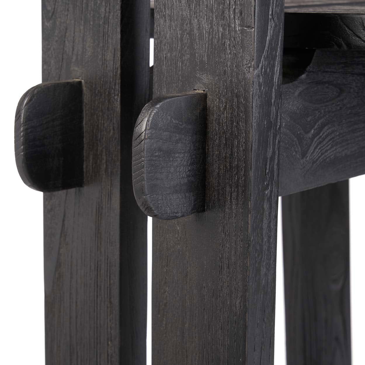 Barkruk Laulvir Teak Zwart - Afbeelding 5
