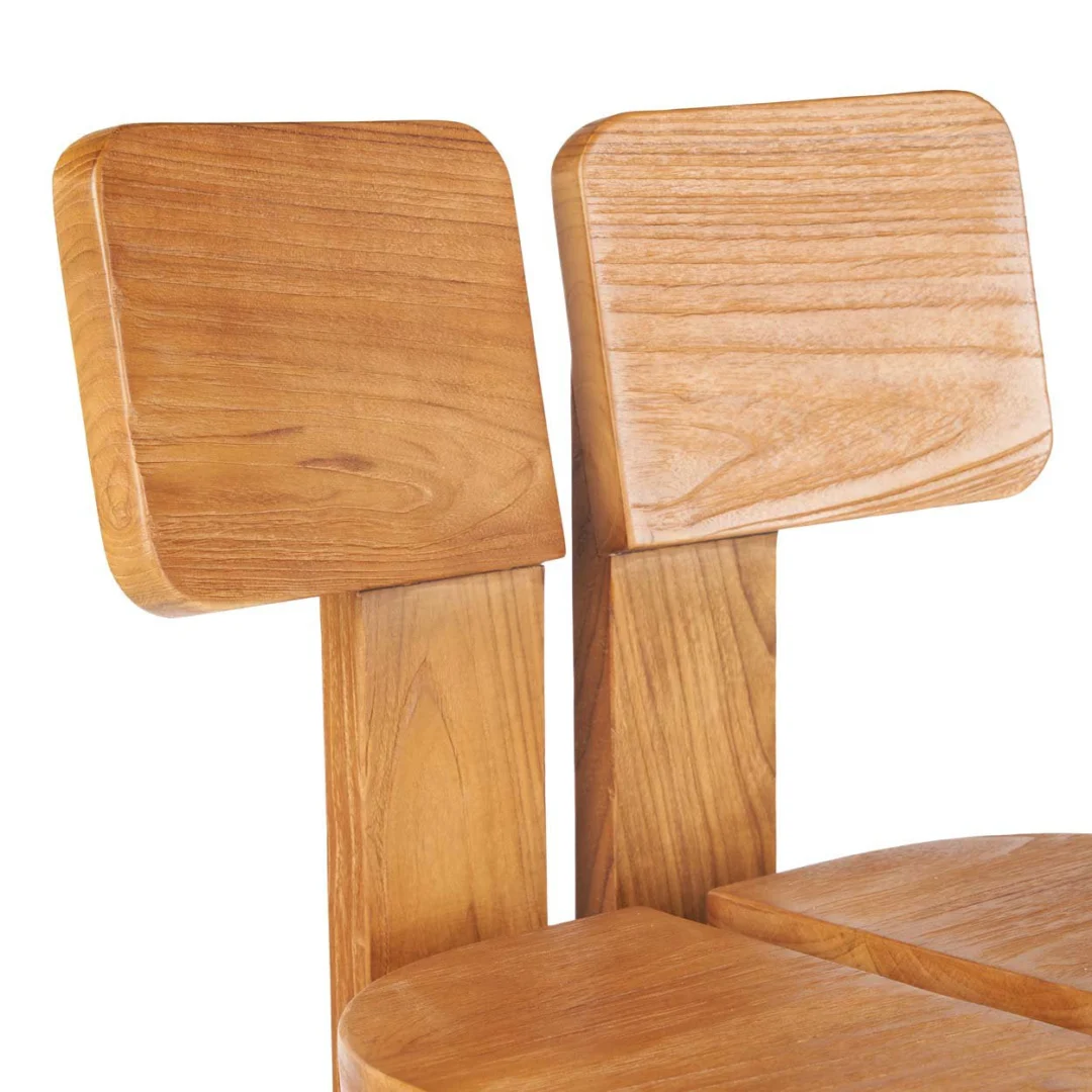 Barkruk Hillonte Teak Naturel - Afbeelding 5