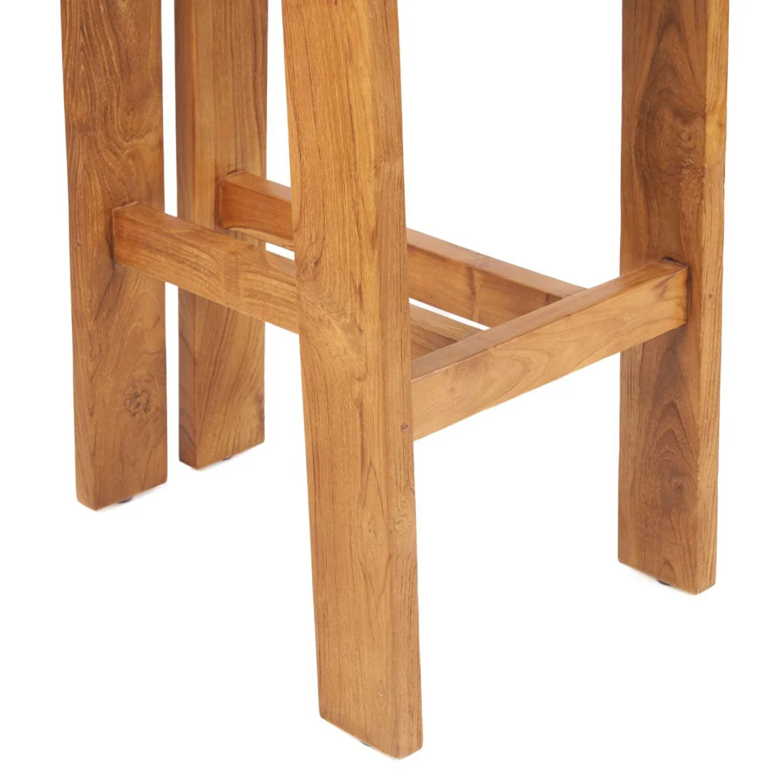 Barkruk Hillonte Teak Naturel - Afbeelding 6