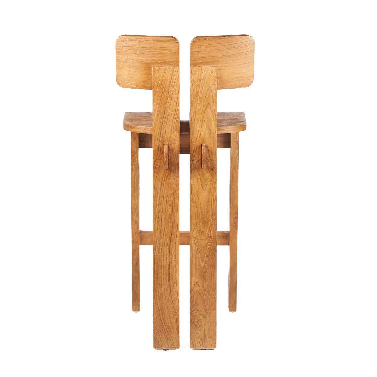 Barkruk Hillonte Teak Naturel - Afbeelding 7
