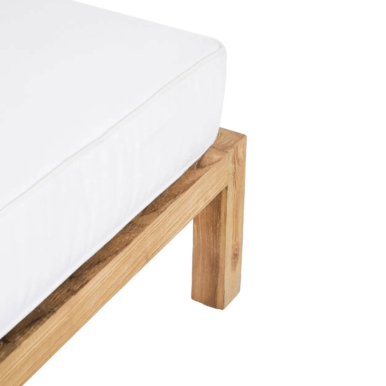 Poef Zarnond Teak Naturel - Afbeelding 4