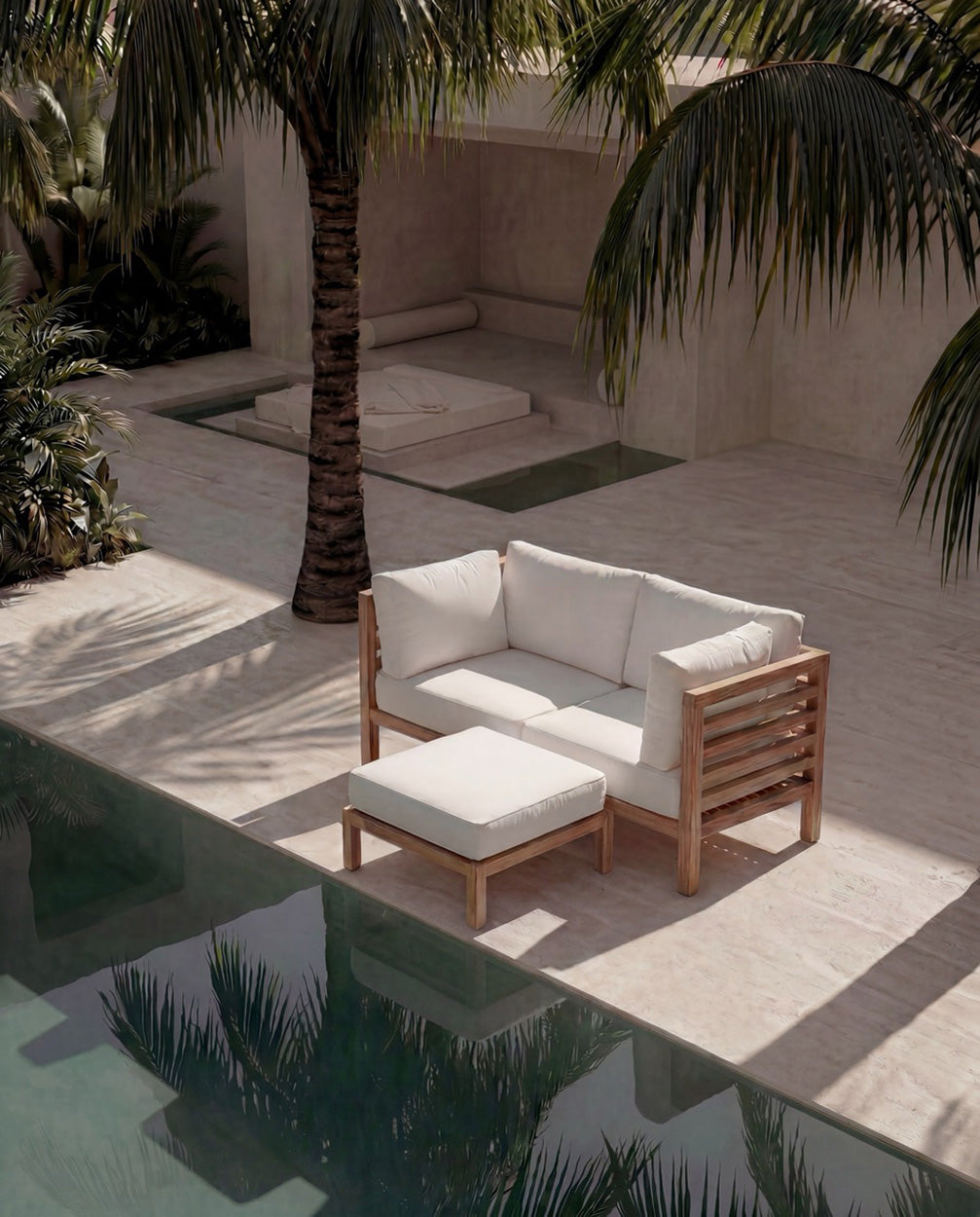 Woonaccessoire Gaarmik Teak Naturel - Afbeelding 3