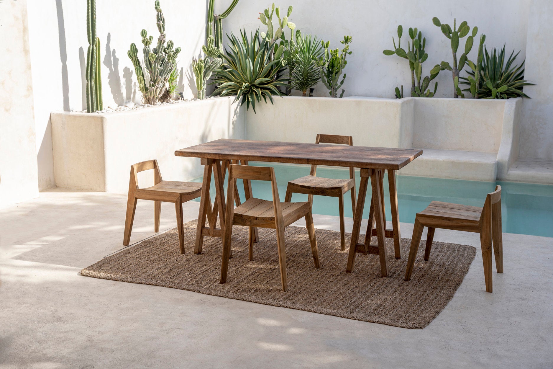 Tuinstoel Zauston Teak Naturel - Afbeelding 3