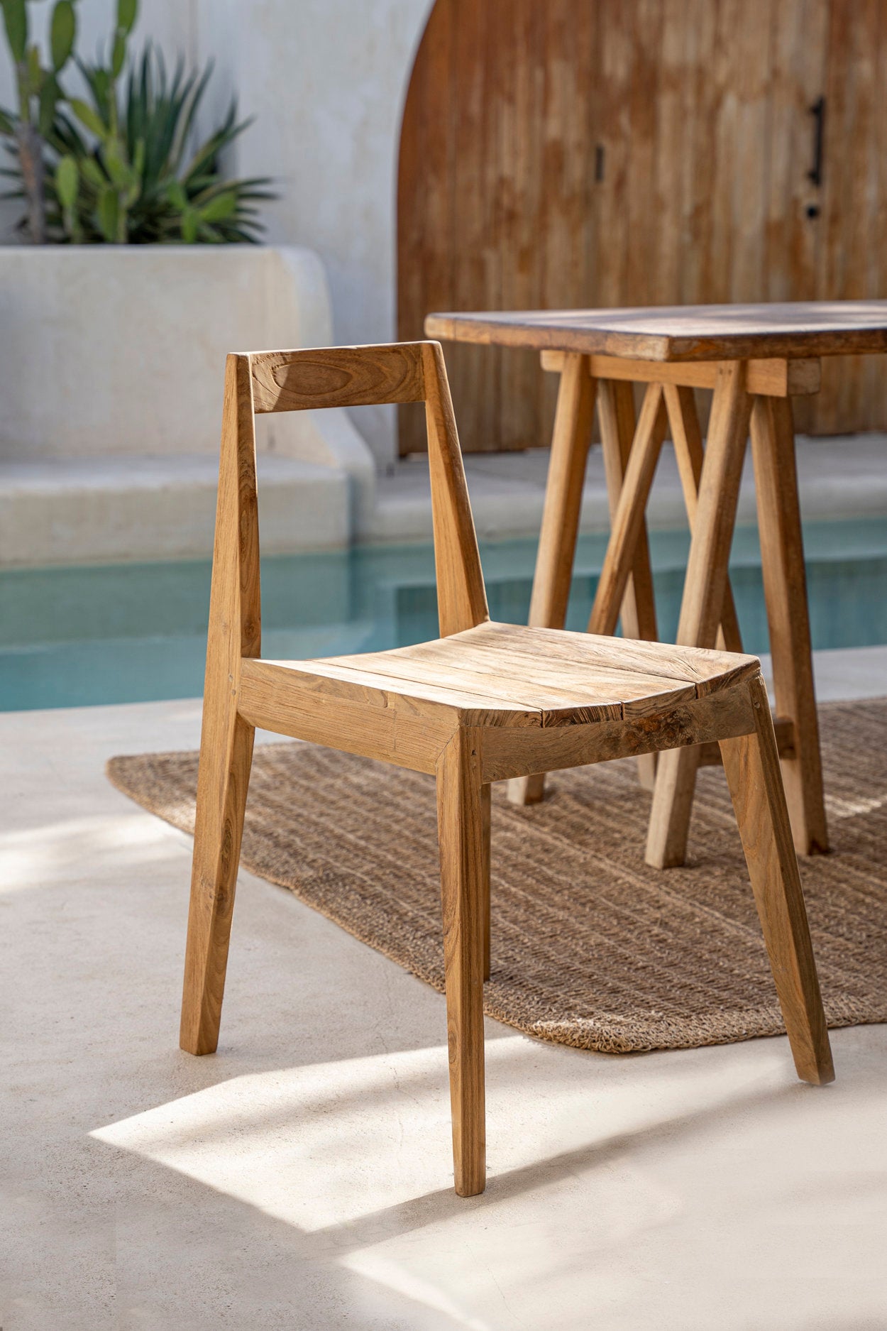 Tuinstoel Zauston Teak Naturel - Afbeelding 4
