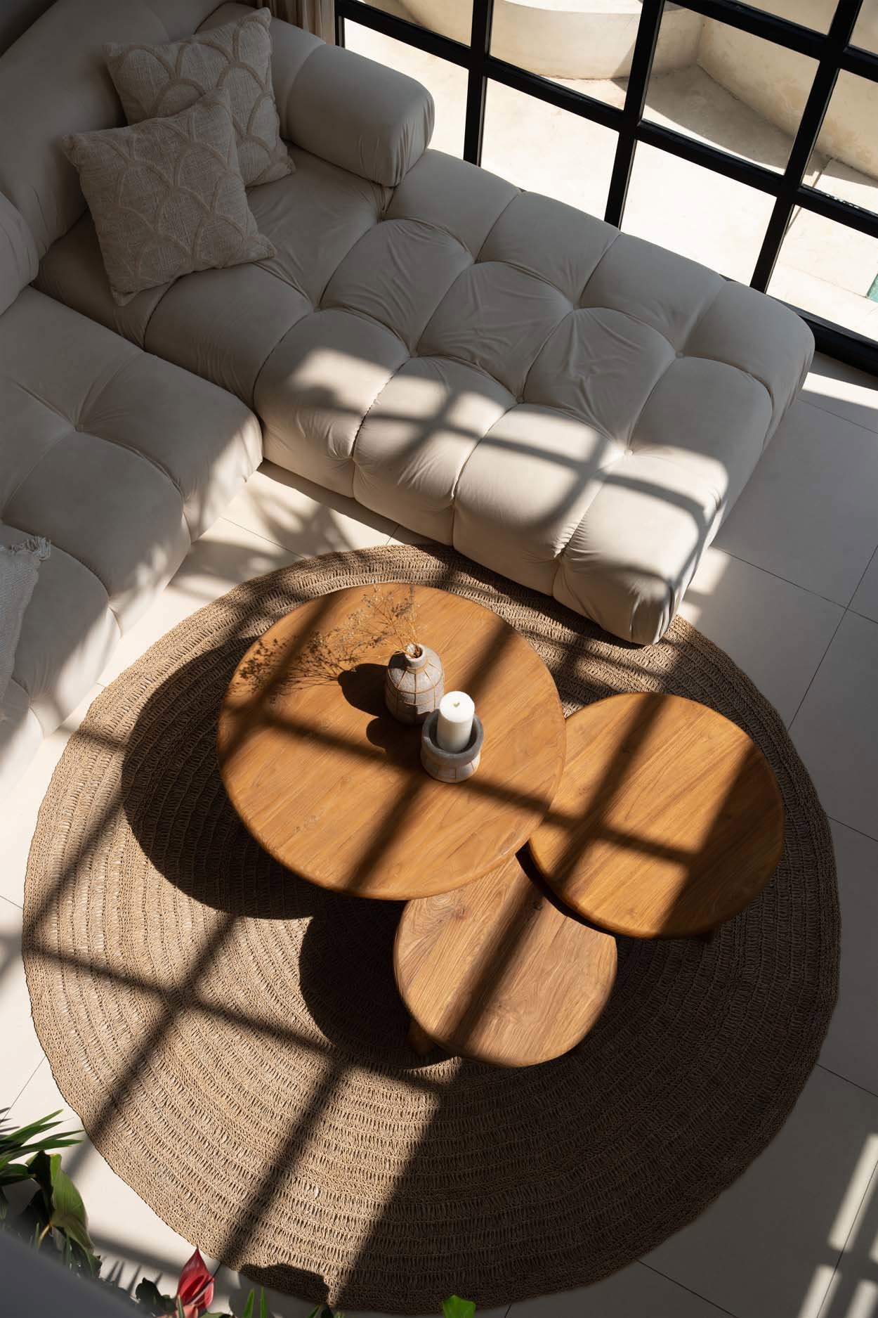 Salontafel Bivun Teak 80 cm - Afbeelding 3
