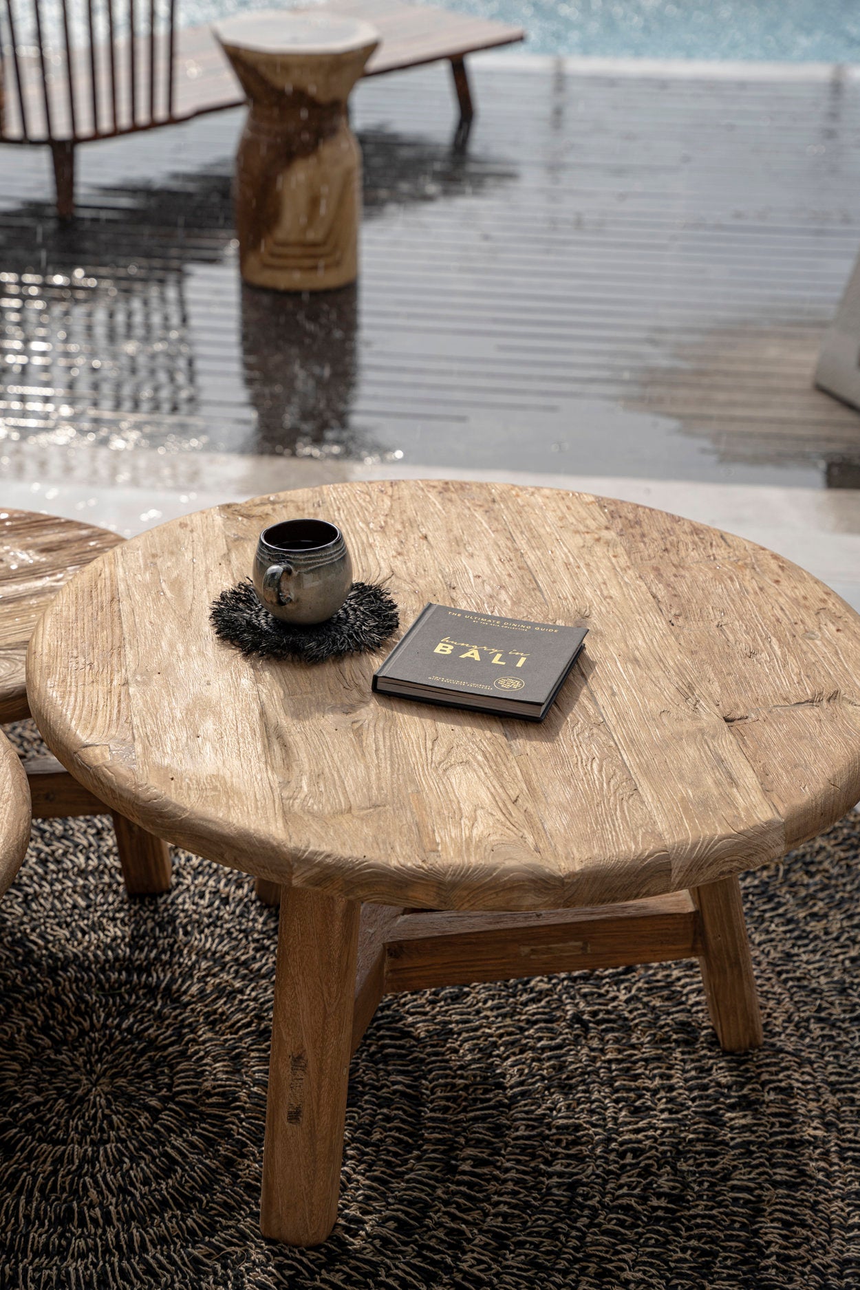 Salontafel Bivun Teak 80 cm - Afbeelding 9