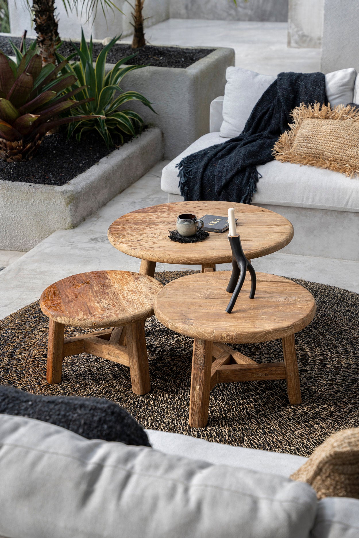 Salontafel Bivun Teak 80 cm - Afbeelding 10