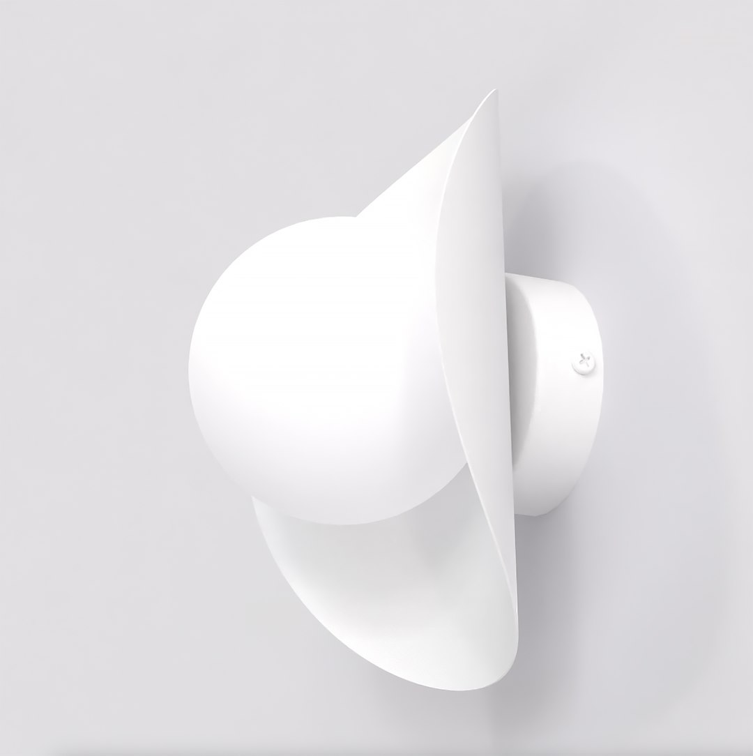 Wandlamp Brootesta Wit Ø10 cm