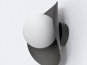Wandlamp Klerral Zwart Ø10 cm