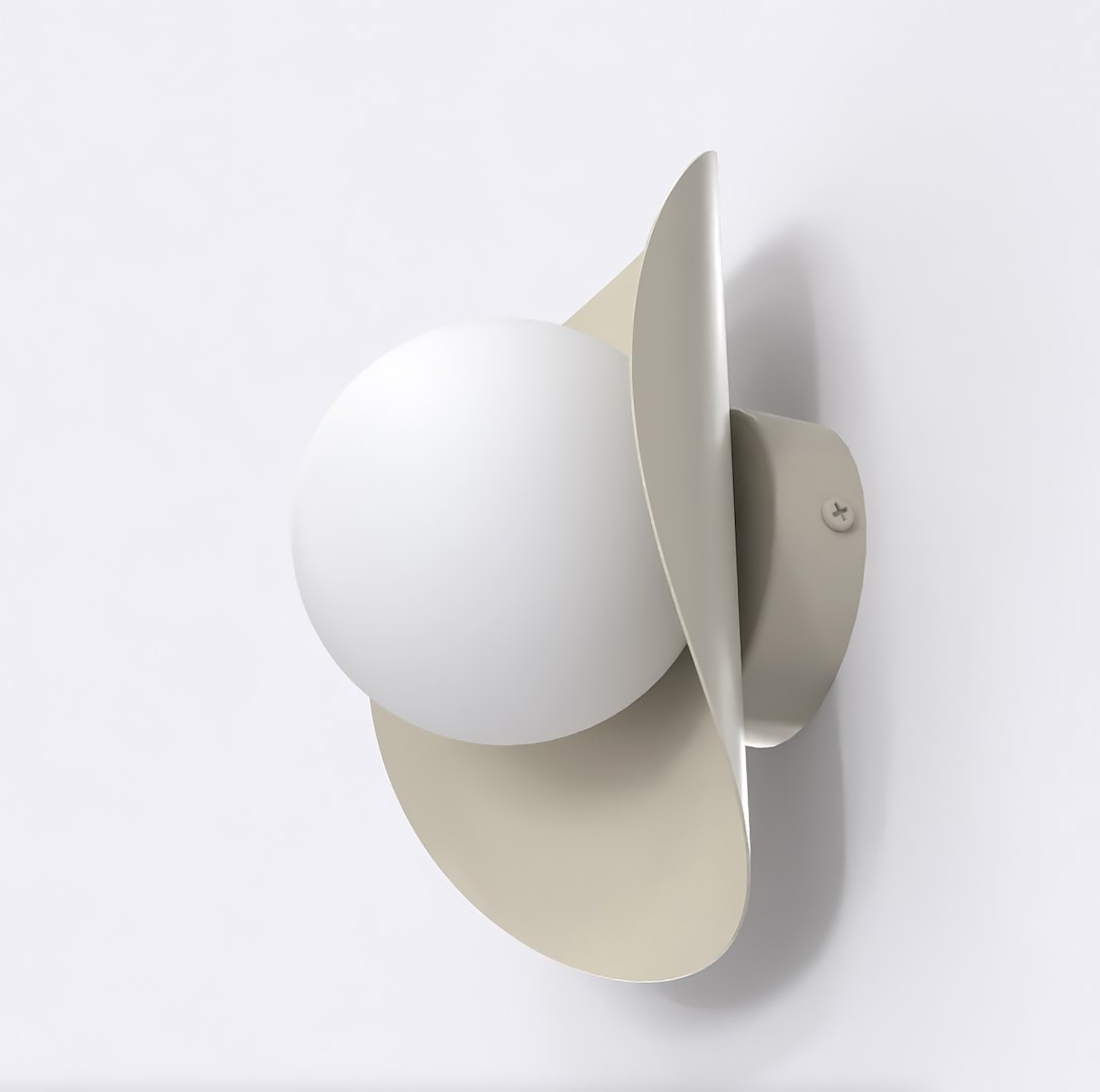 Wandlamp Calond Wit Ø10 cm