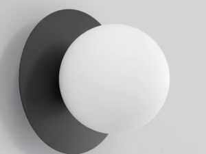 Wandlamp Lierdund Zwart Ø10 cm