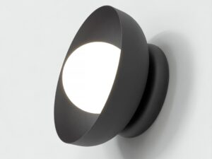 Wandlamp Grensar Zwart Ø10 cm