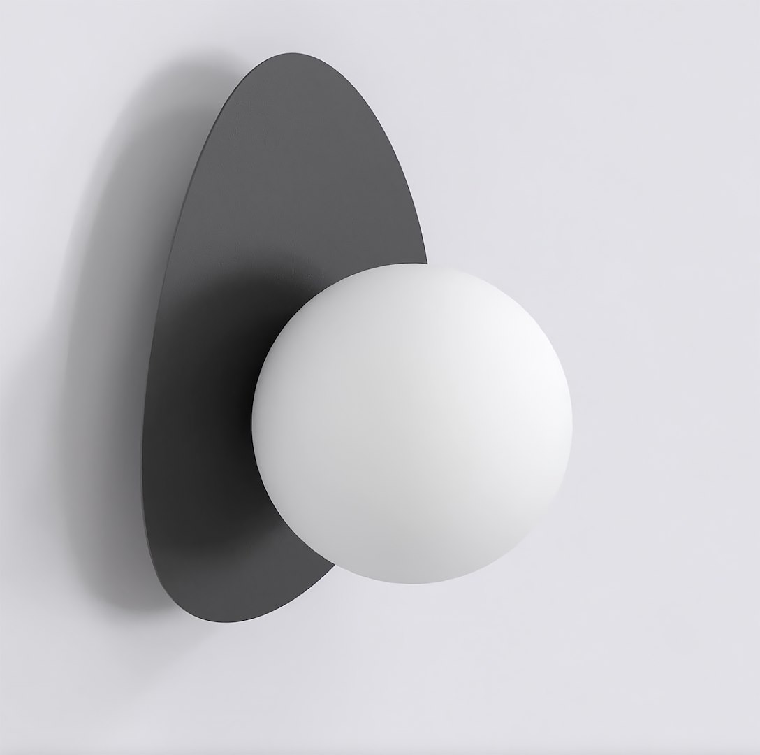 Wandlamp Skonsis Zwart Ø10 cm