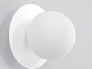 Wandlamp Trierdak Wit Ø10 cm