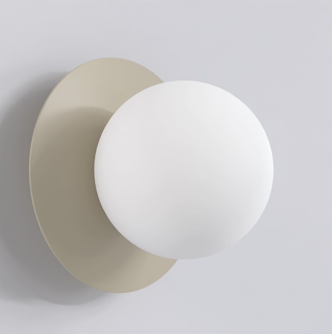 Wandlamp Bolvun Wit Ø10 cm