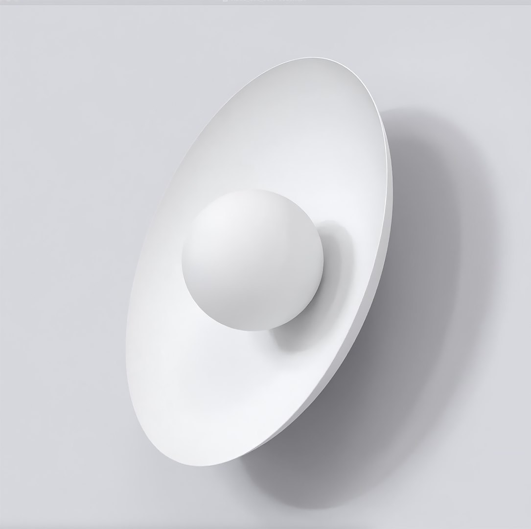Wandlamp Tulesta Wit Ø10 cm