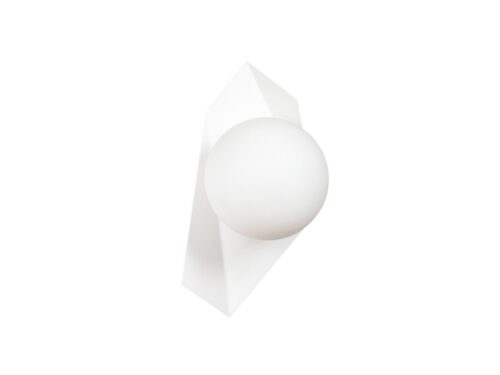 Hanglamp Produra Wit Ø15 cm met wit glas en strak, modern design in gepoedercoat staal