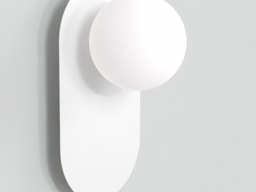 Plafondlamp Kaurdal wit Ø10 cm met minimalistisch rond ontwerp en strakke metalen afwerking