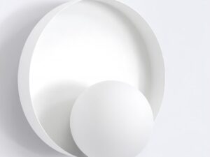 Wandlamp Nierdano Wit Ø10 cm