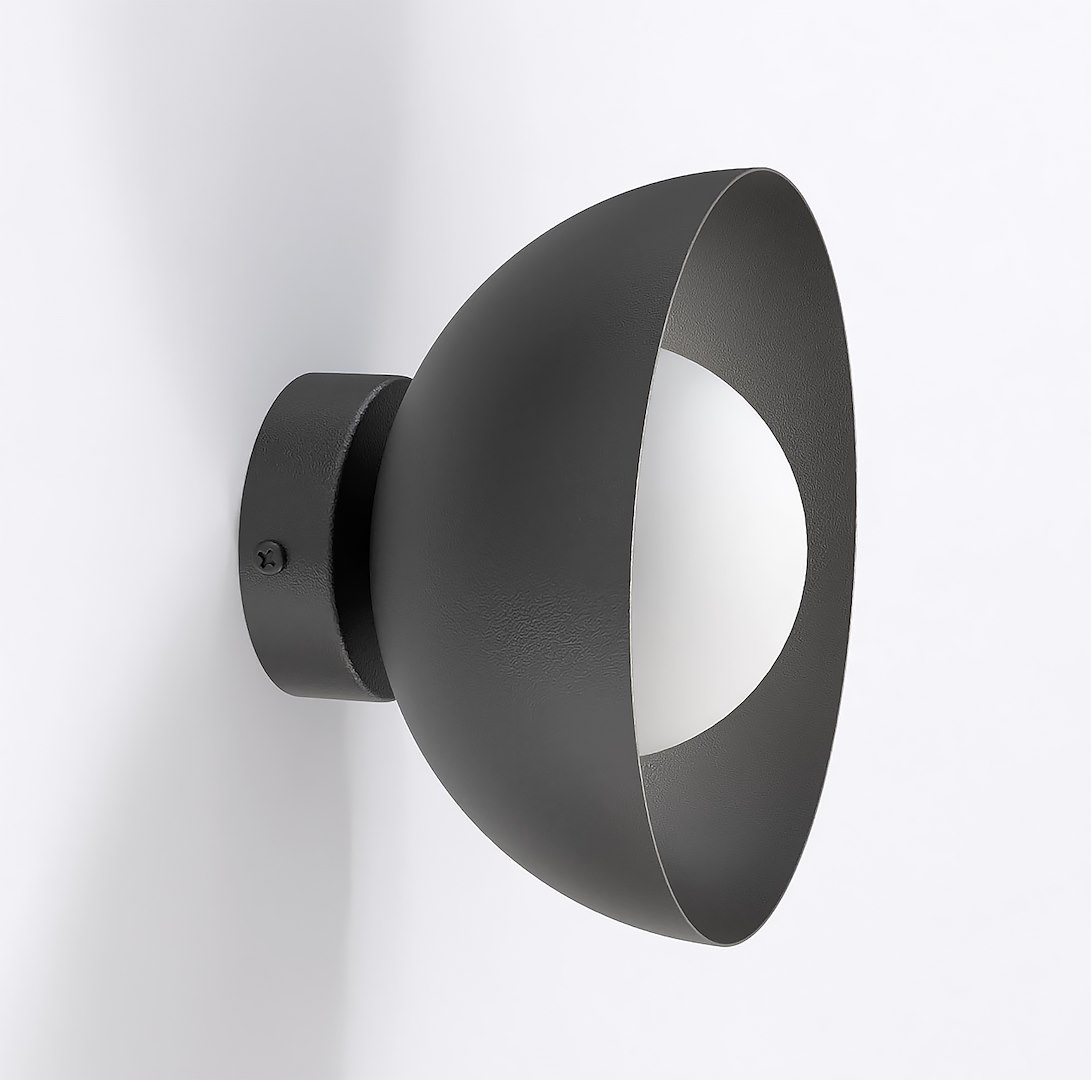 Wandlamp Burgos Zwart Ø10 cm - Afbeelding 2