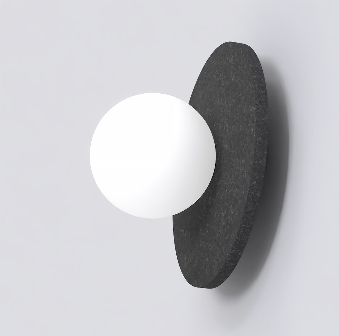Wandlamp Praadira Zwart - Afbeelding 2