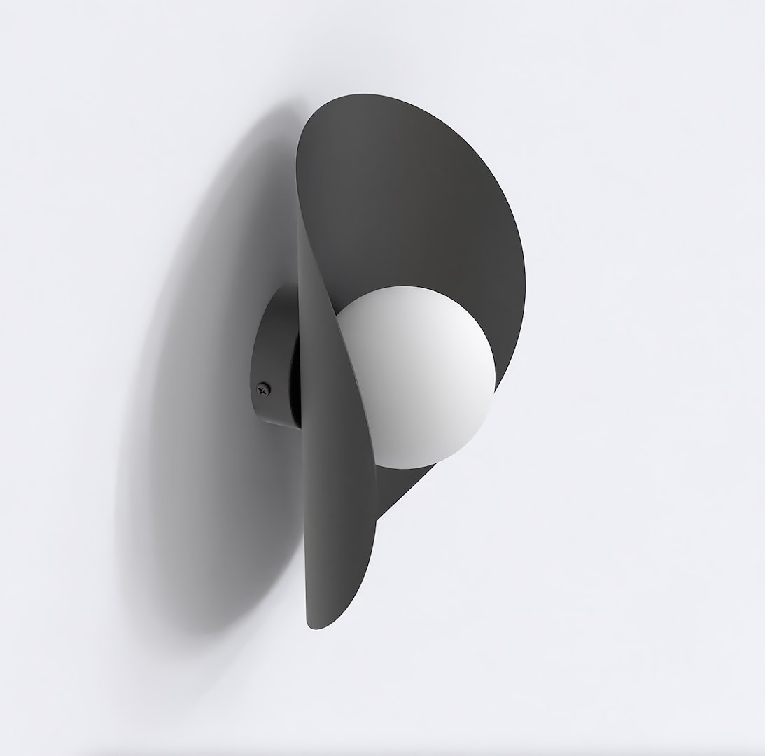 Wandlamp Murroro Zwart Ø10 cm - Afbeelding 2