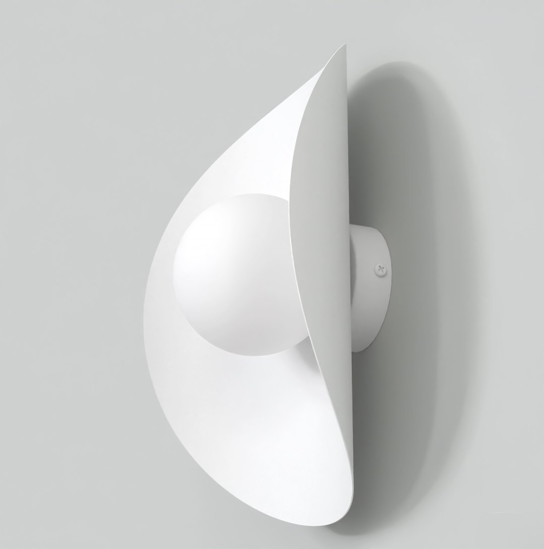 Wandlamp Triltura Wit Ø10 cm - Afbeelding 2