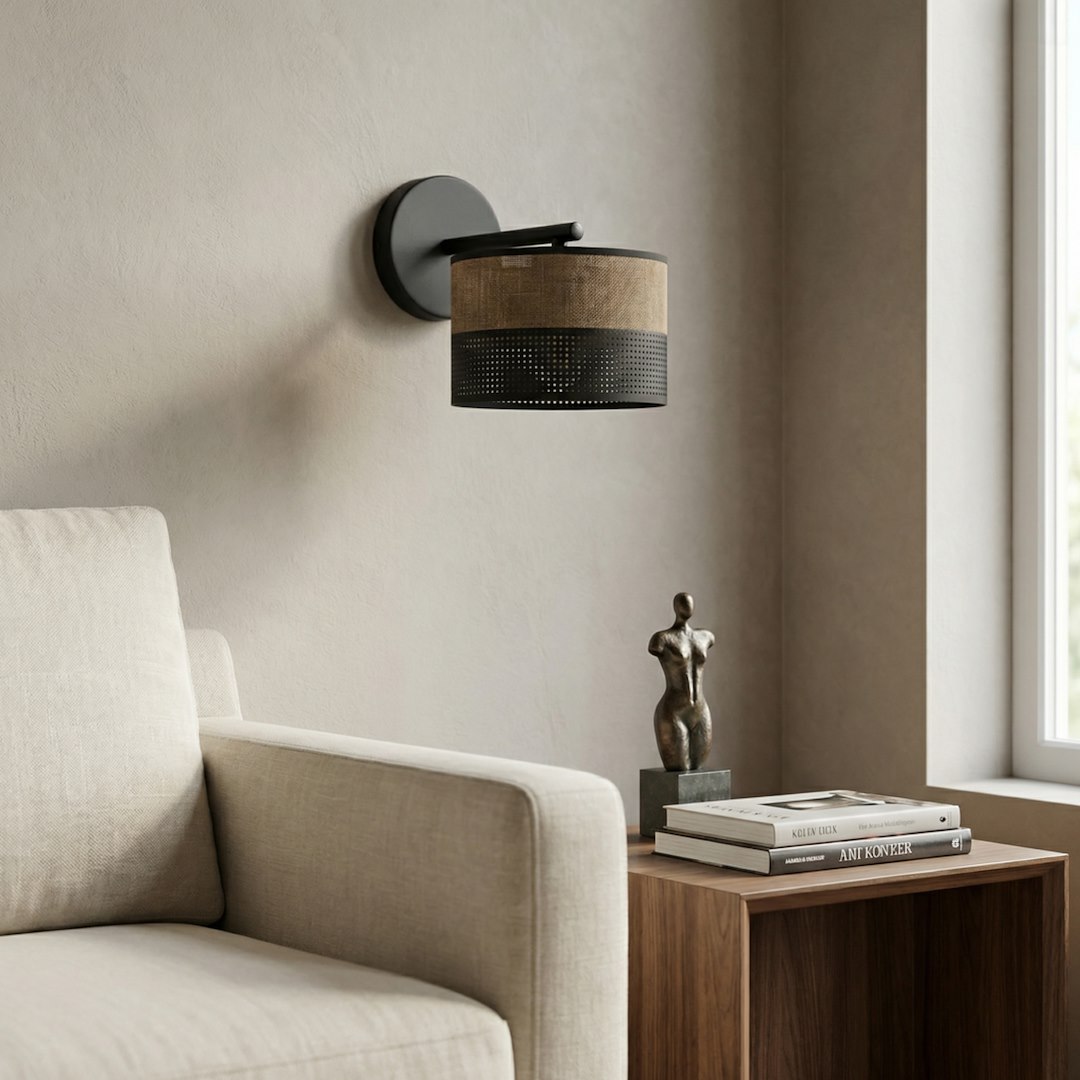 Wandlamp Kaarner Zwart Ø20 cm - Afbeelding 2