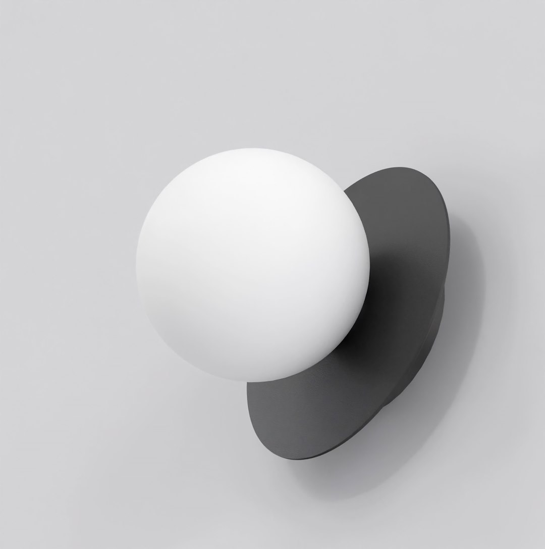 Wandlamp Lierdund Zwart Ø10 cm - Afbeelding 2