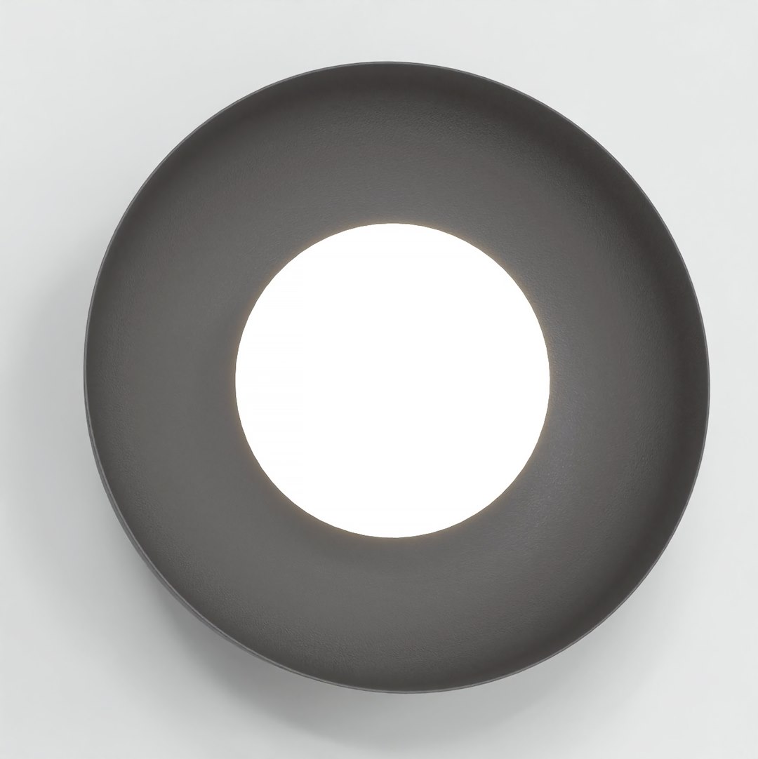 Wandlamp Grensar Zwart Ø10 cm - Afbeelding 2
