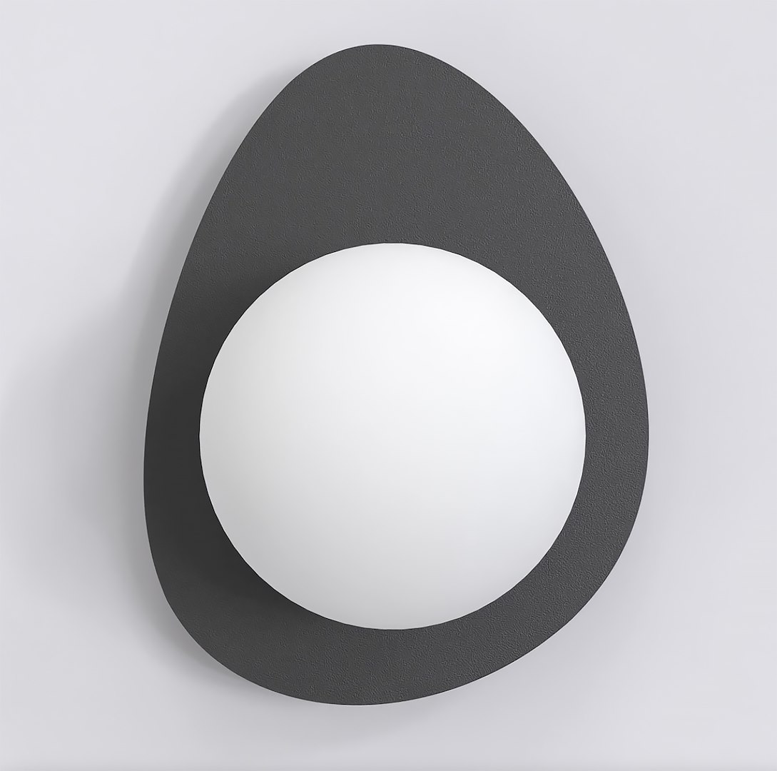 Wandlamp Skonsis Zwart Ø10 cm - Afbeelding 2