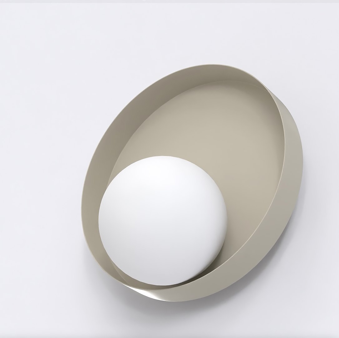 Wandlamp Klooltine Wit Ø10 cm - Afbeelding 2