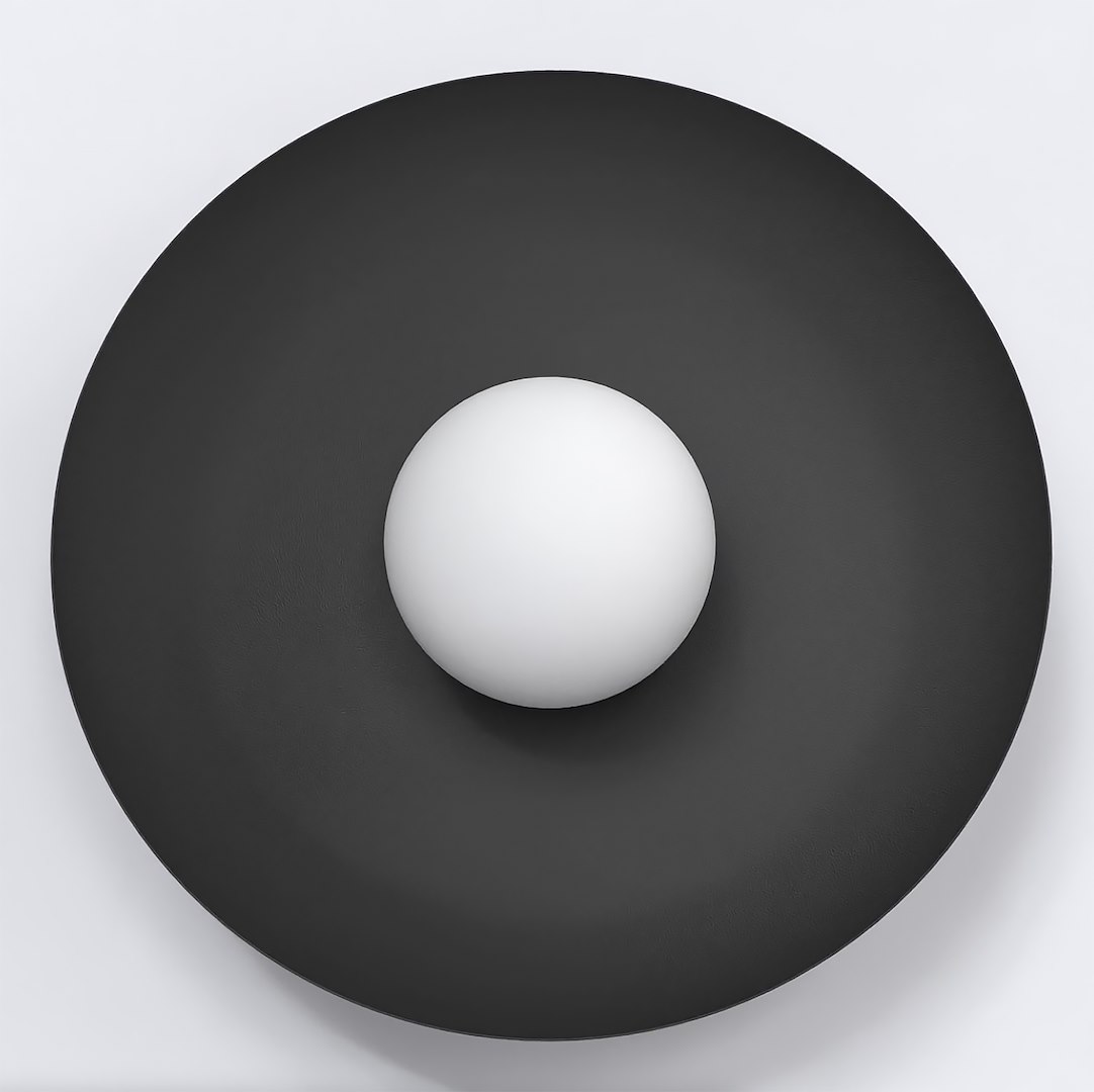 Wandlamp Grernak Zwart Ø10 cm - Afbeelding 2