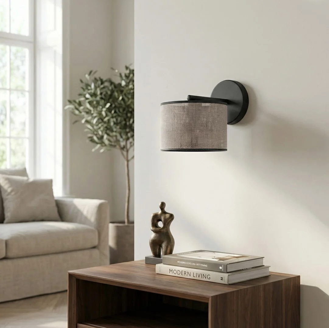 Wandlamp Luran Grijs Ø20 cm - Afbeelding 2