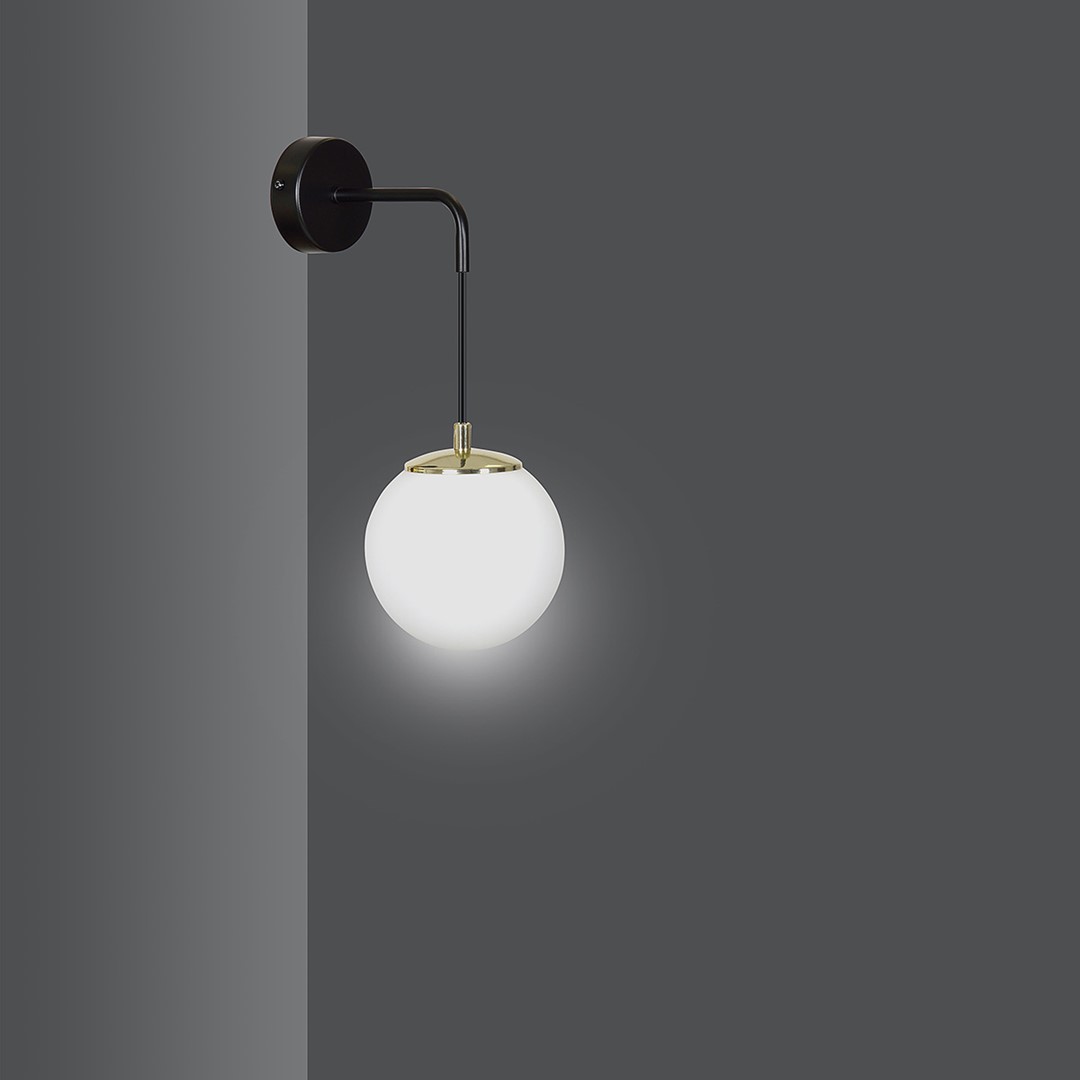 Wandlamp Baurmero Zwart Ø15 cm - Afbeelding 2