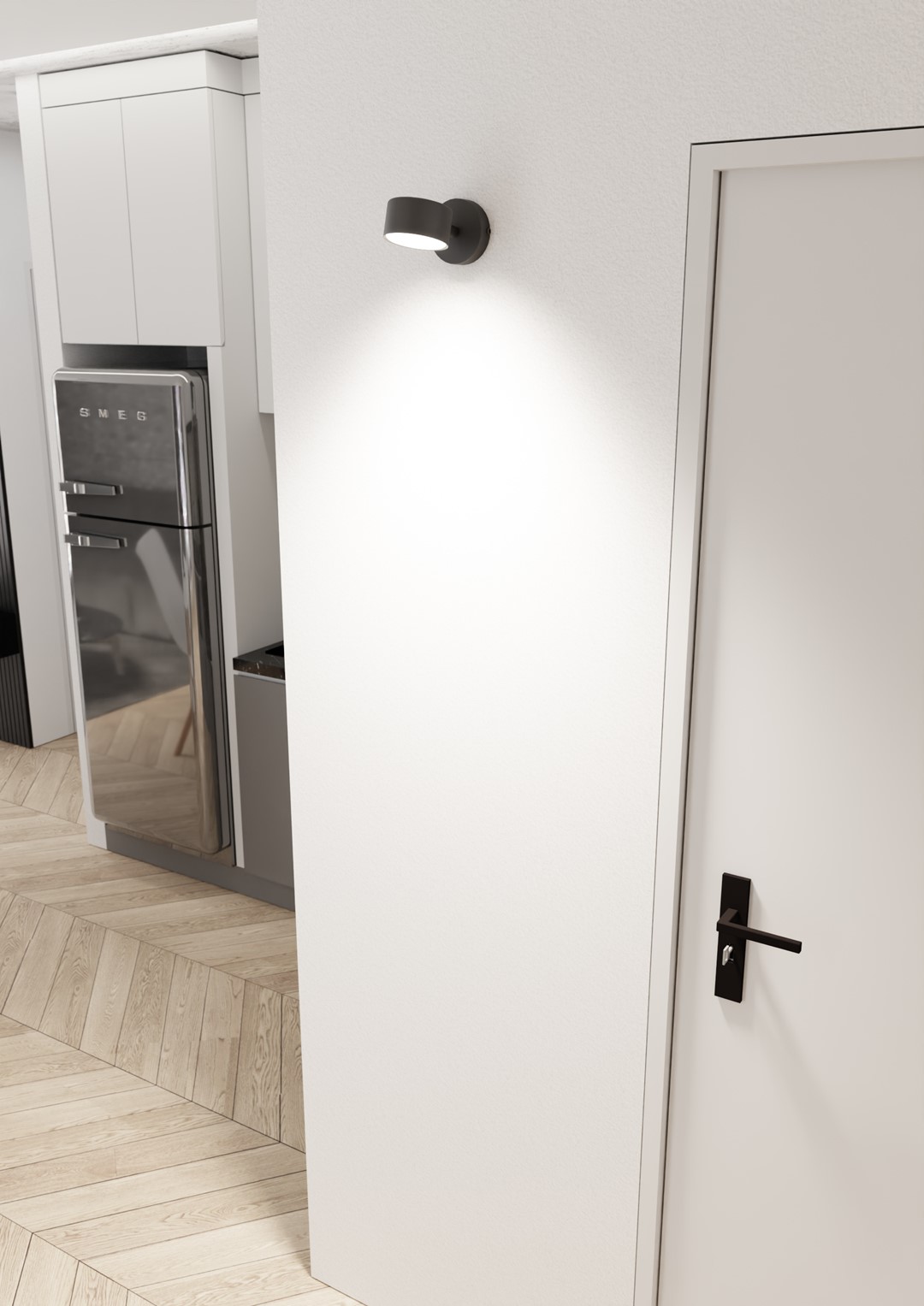 Wandlamp Ruskella Zwart - Afbeelding 2