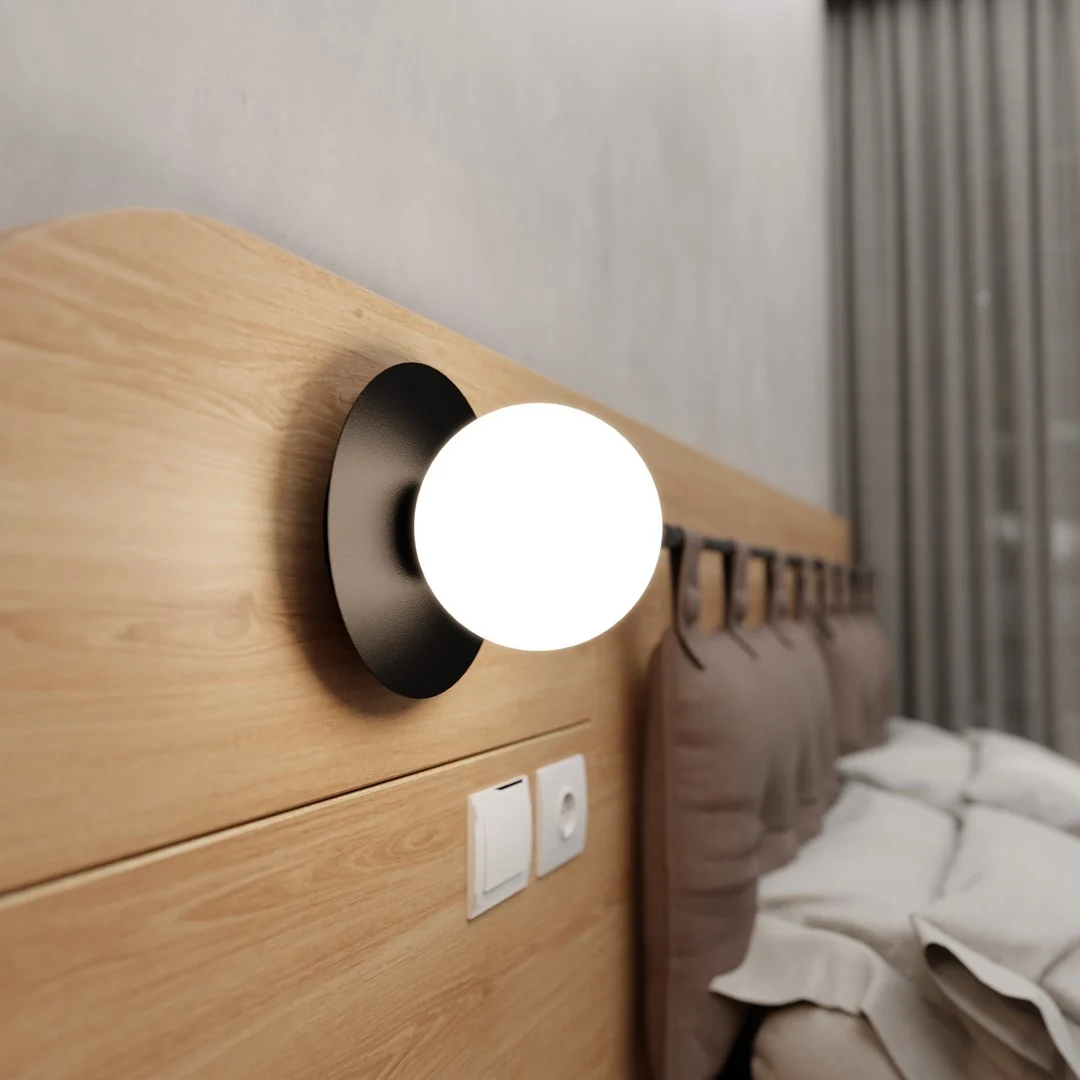 Wandlamp Breidor Zwart Ø15 cm - Afbeelding 2