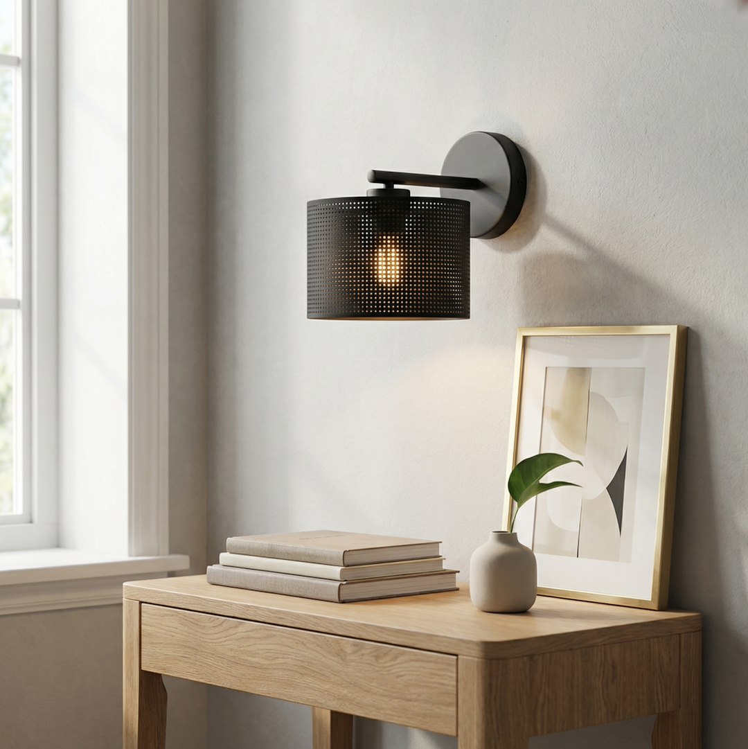 Wandlamp Fleindane Zwart Ø20 cm - Afbeelding 2