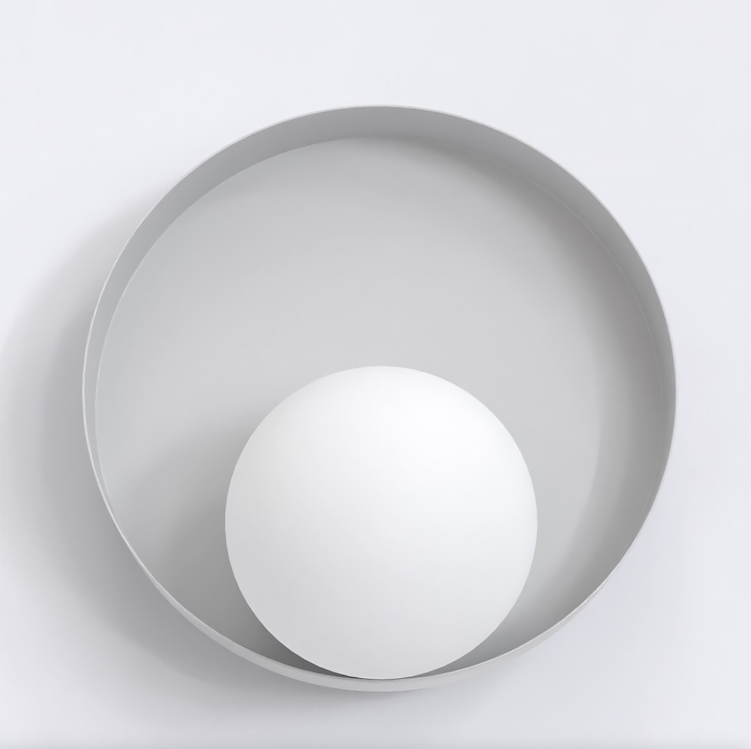 Wandlamp Peermum Wit Ø10 cm - Afbeelding 3