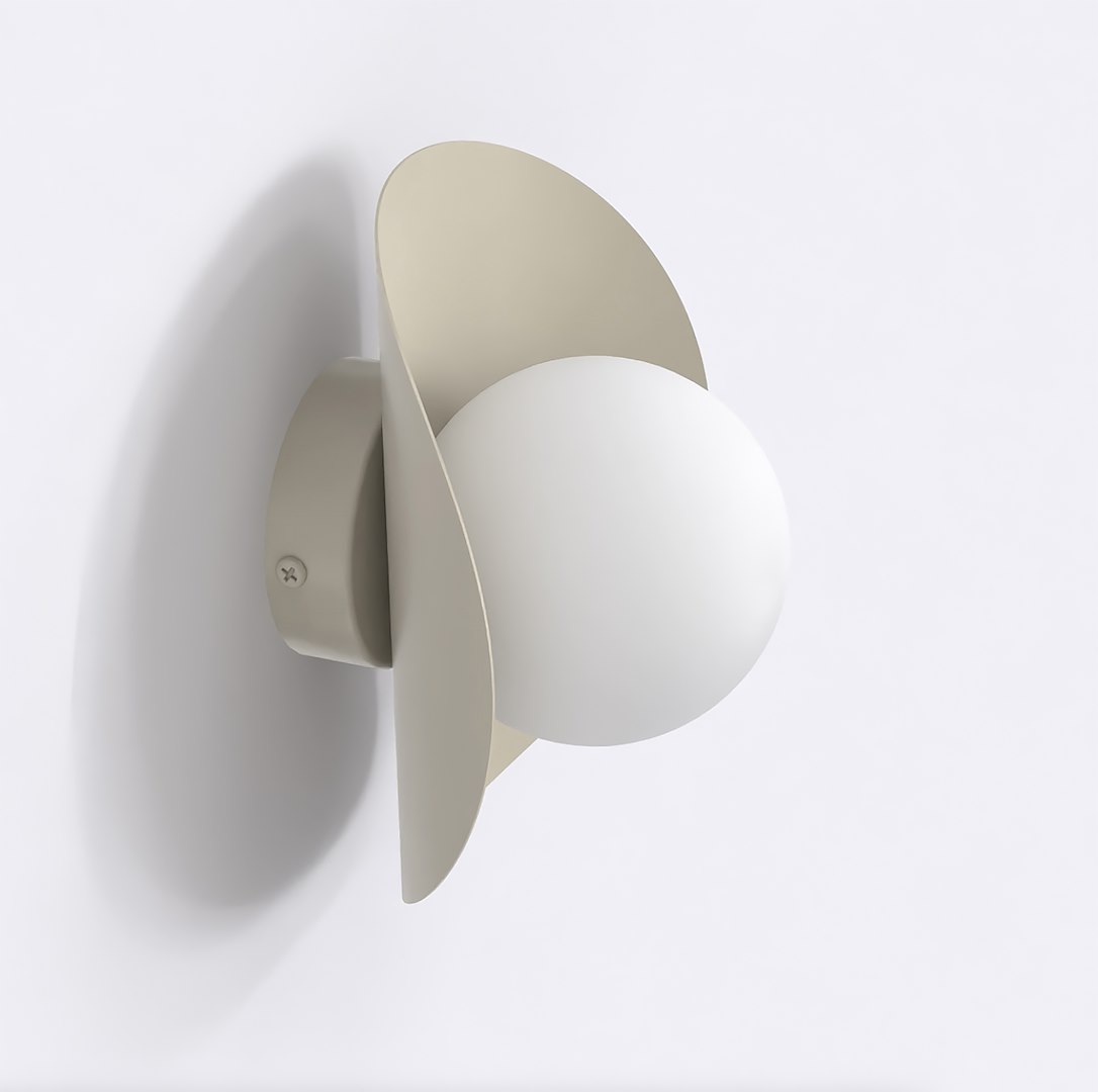 Wandlamp Calond Wit Ø10 cm - Afbeelding 3