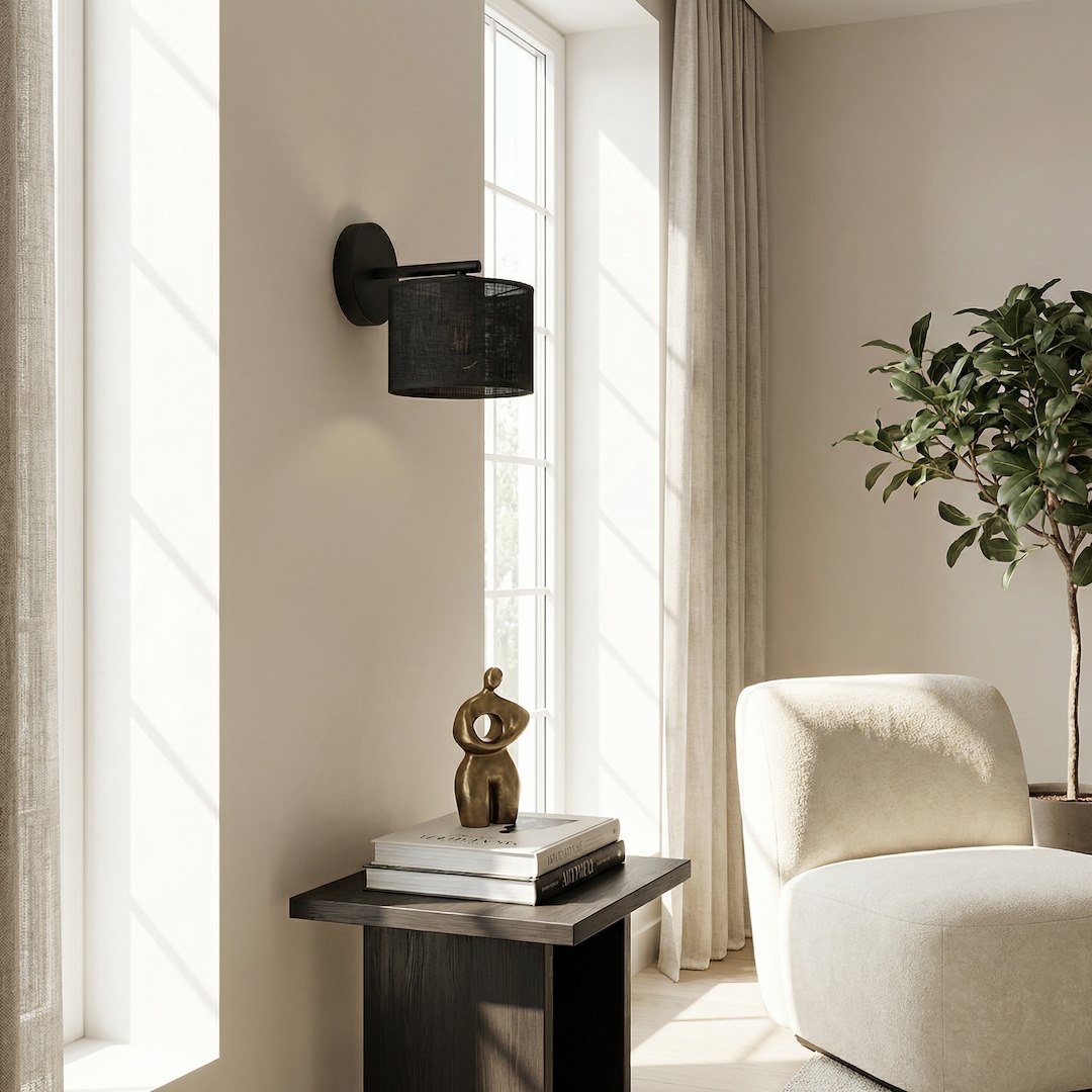 Wandlamp Kloossir Zwart Ø20 cm - Afbeelding 3