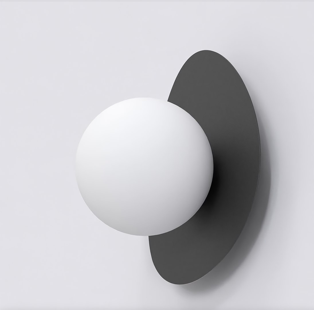 Wandlamp Skonsis Zwart Ø10 cm - Afbeelding 3