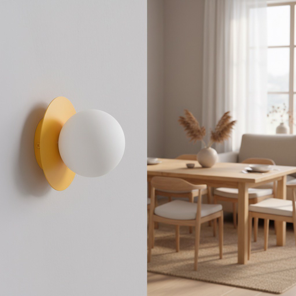 Wandlamp Damme Oranje Ø10 cm - Afbeelding 3