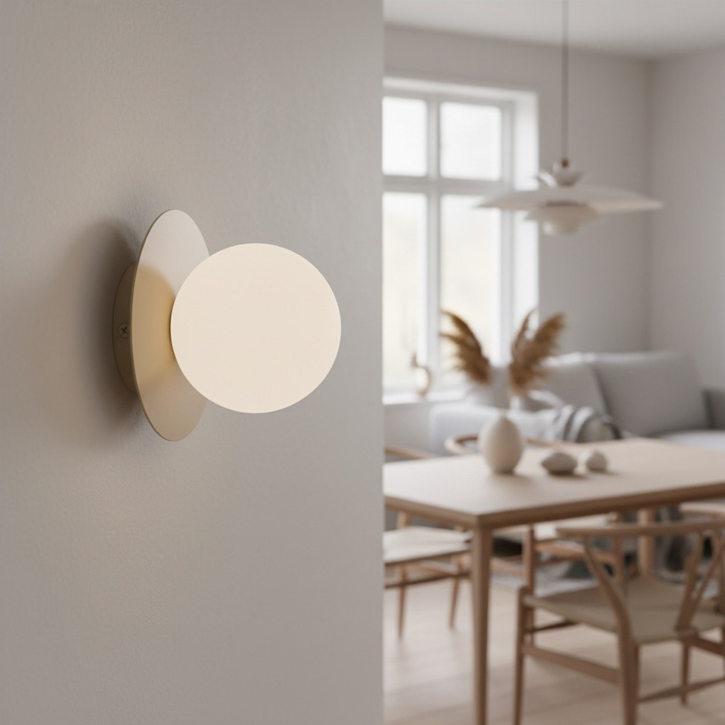 Wandlamp Bolvun Wit Ø10 cm - Afbeelding 3