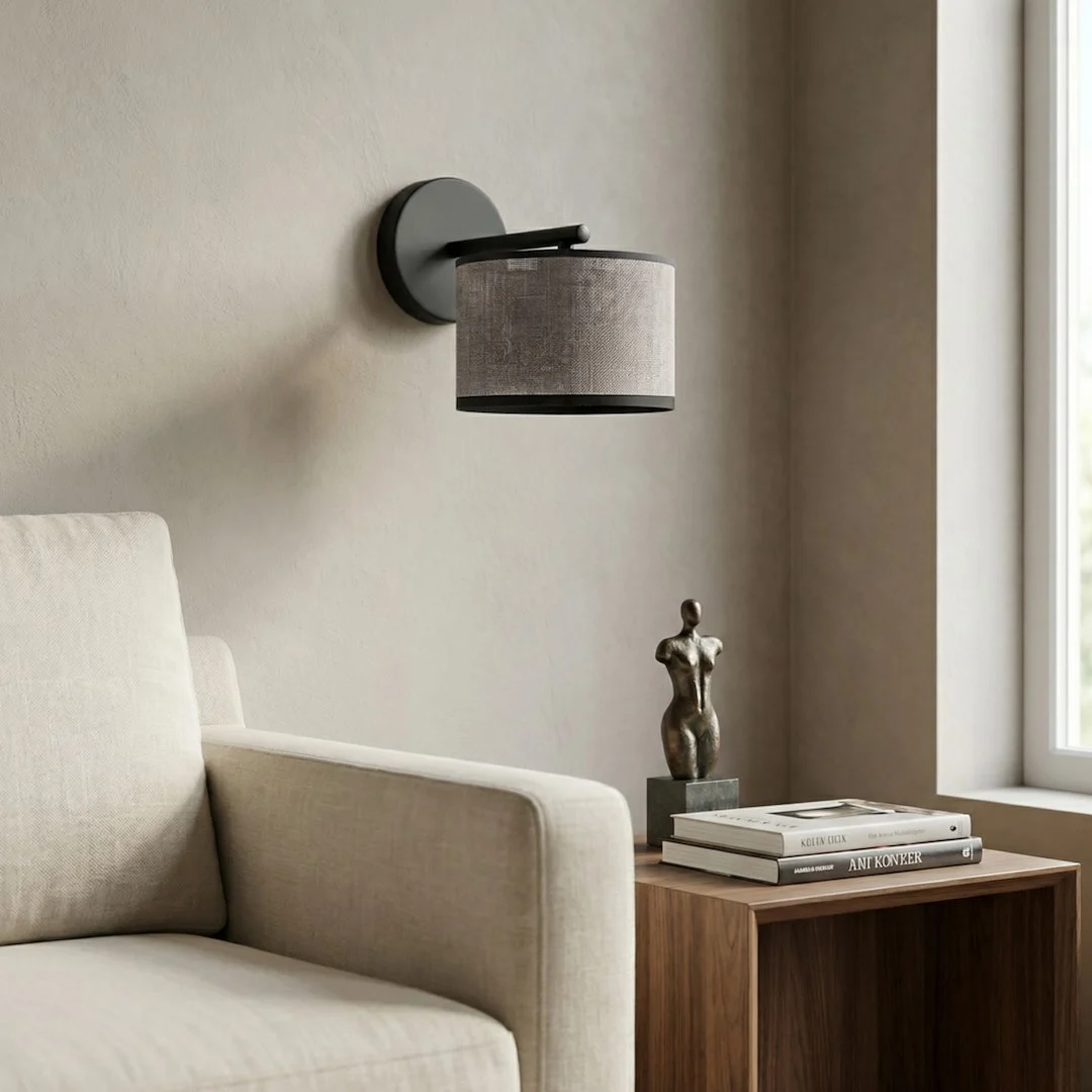 Wandlamp Luran Grijs Ø20 cm - Afbeelding 3