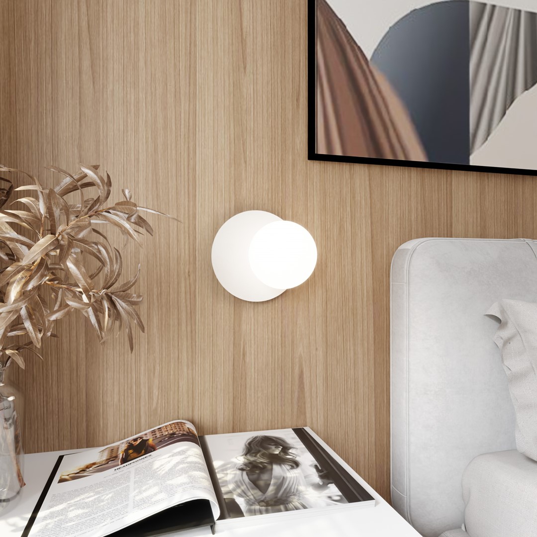 Wandlamp Gremmin Wit Ø15 cm - Afbeelding 3