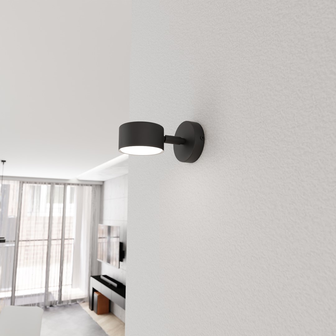 Wandlamp Ruskella Zwart - Afbeelding 3
