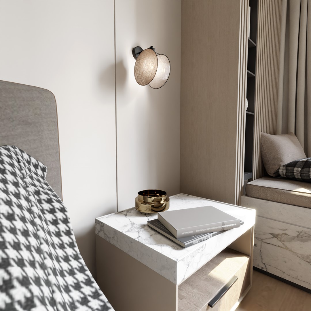 Hanglamp Seensoro Zwart Ø20 cm - Afbeelding 3